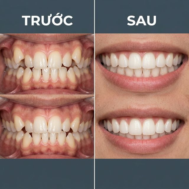 Mắc cài sứ Damon – Khấp khểnh nặng – 20 tháng – Nha Khoa Limia