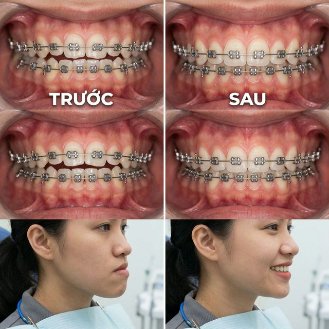 Niềng mắc cài – Móm nhẹ – 22 tháng – Nha Khoa Limia