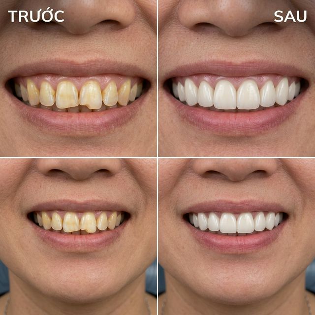 Răng sứ Emax – 6 răng cửa vàng ố – 4 ngày – Nha Khoa Limia