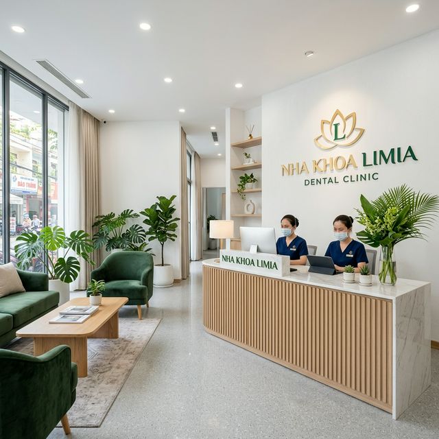 Sảnh tiếp đón Limia Dental